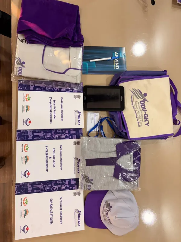Induction kit — handbooks, tablet, uniform & ID