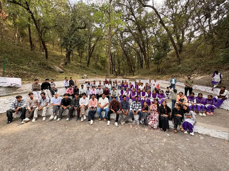 DDU-GKY trainees on an exposure tour in the forests of Nainital