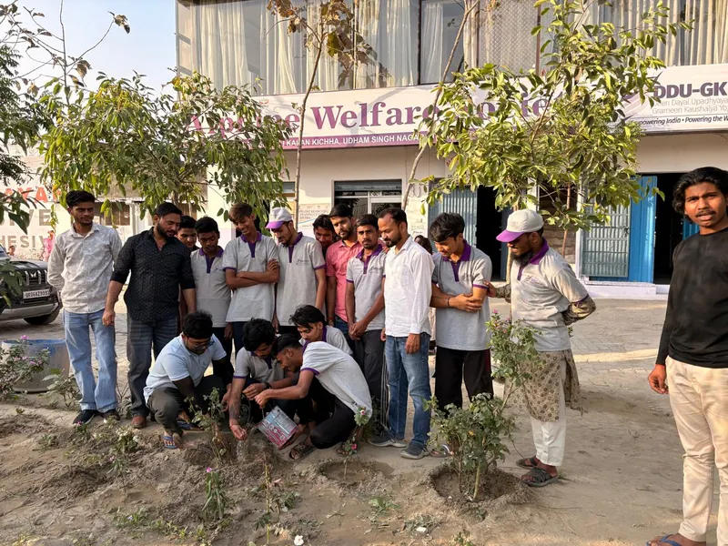 Trainees plant saplings on World Earth Day · Kichha, April 2026