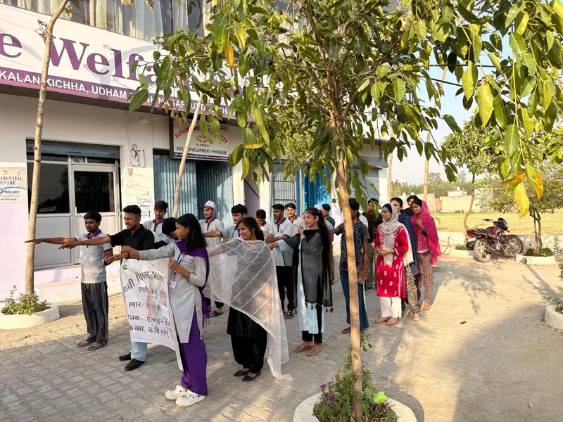 The Earth Day pledge at our Kichha centre