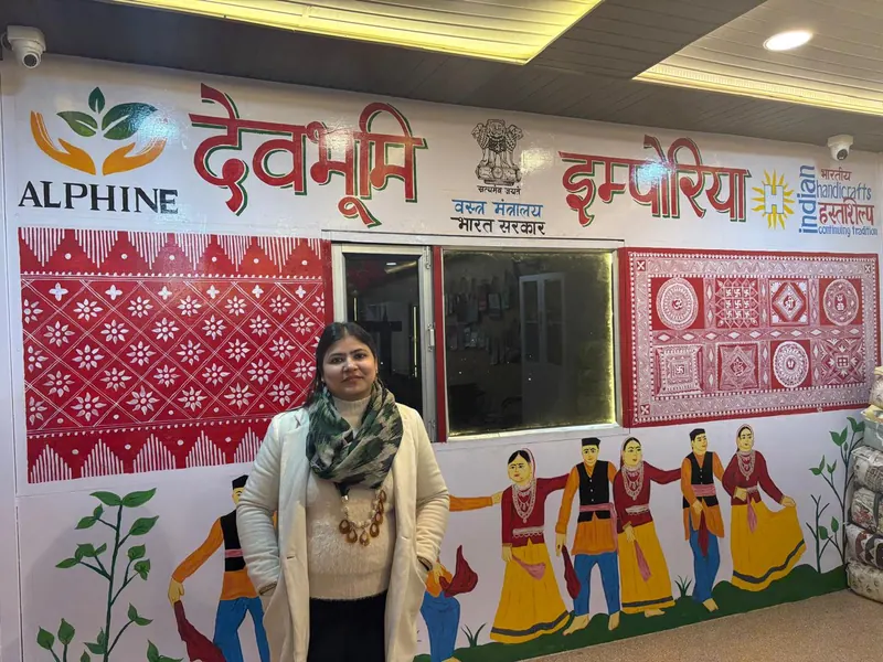 Kumaoni murals and Aipan panels at the emporia