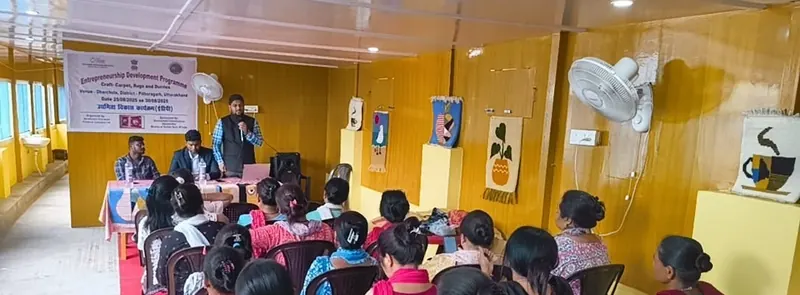 EDP session for carpet artisans · Dharchula, 28 Aug 2025