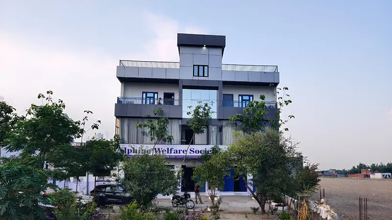 Alphine Welfare Society campus building in Kichha, Uttarakhand