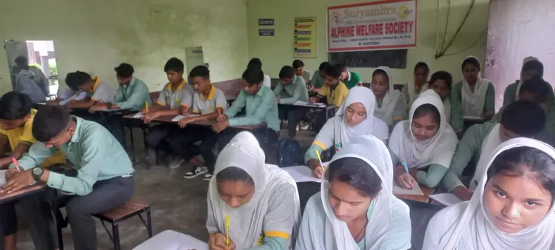Writing practice in class