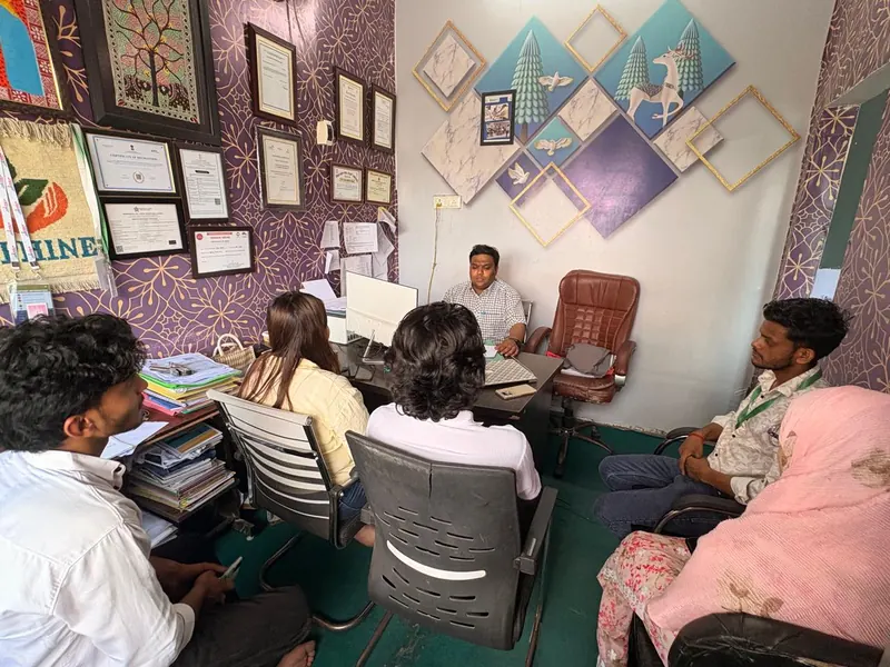 The Alphine team in a planning session